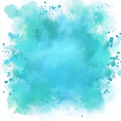 Abstract Watercolor Background with Blue and Green Splashes, watercolor , background