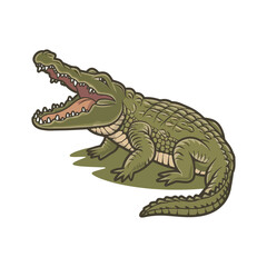  A crocodile vector art illustration