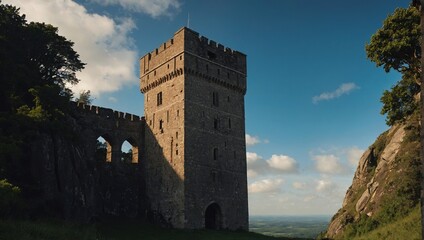 A beautiful archer tower during the harvest season is a sight to see