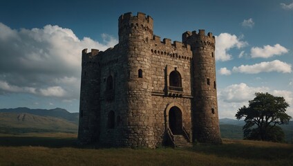 A beautiful pathway leads to the enchanting archer tower and its grounds