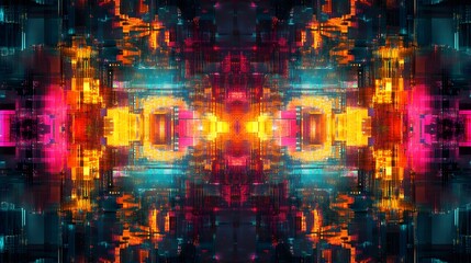 digital data stream technology effect background 