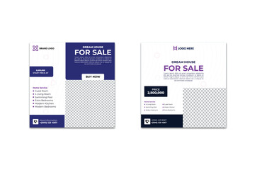 Real Estate Social Media Post Design template