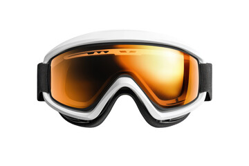 Stylish Ski Goggles with UV Protection and Wide Field of View Isolated on Transparent Background