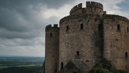A charming archer tower during autumn creates a stunning visual experience