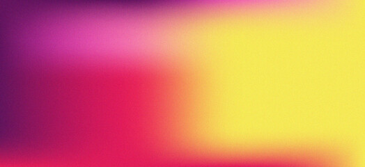 A grainy bright abstract blur with a gradient transition from yellow to pink. The smooth blend of warm tones creates a vibrant and bold effect, ideal for modern and creative designs.