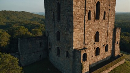 A charming archer tower in a vibrant natural setting