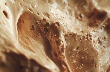 Closeup of a creamy, textured surface.