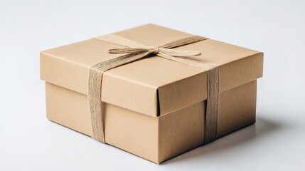 Box on White Background