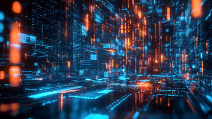 Obraz premium Cybersecurity data protection concept focusing on business technology and privacy, presented in a 3D render illustration.