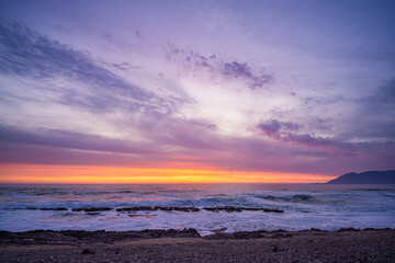 Obraz premium Impressive nuances in the clouds at sunset, Antofagasta, Chile
