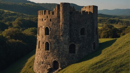 A charming archer tower surrounded by vibrant gardens enhances the beauty of the area