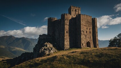 A gentle breeze flows around the archer tower, creating a serene and peaceful atmosphere