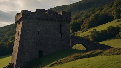 A majestic tree stands beside the old archer tower