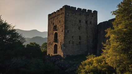 A mystical archer tower shrouded in fog adds to its allure