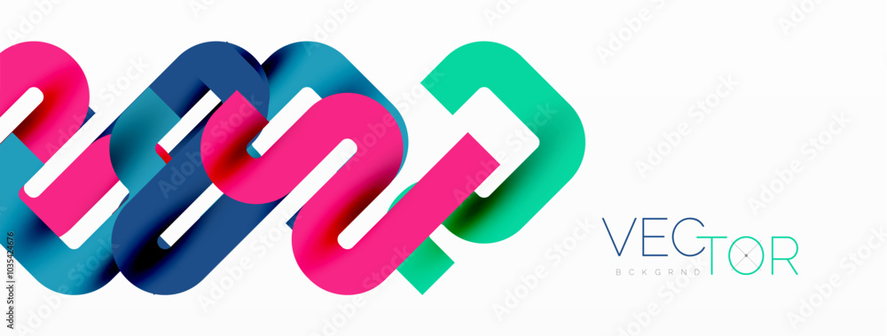 Poster wave lines minimal abstract background