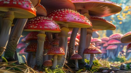 Mushroom captured on a gentle background, awesome natural texture. Background tranquil, mushroom dominant.