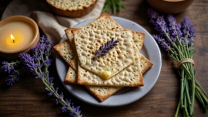 Fototapeta premium lavender soap and lavender