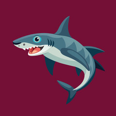 Fototapeta premium hammerhead shark animal vector design ai eps file download