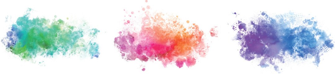 watercolor vector stains; background for texts