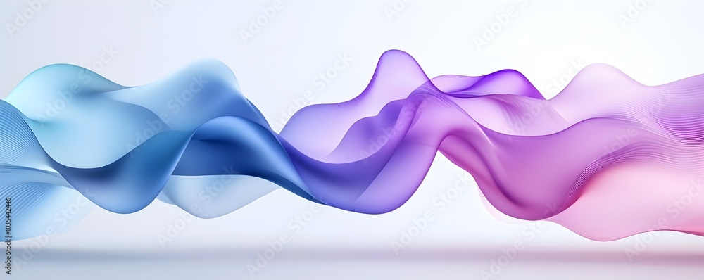 Poster futuristic holographic waves - iridescent fluid abstract background with dynamic light refraction fo