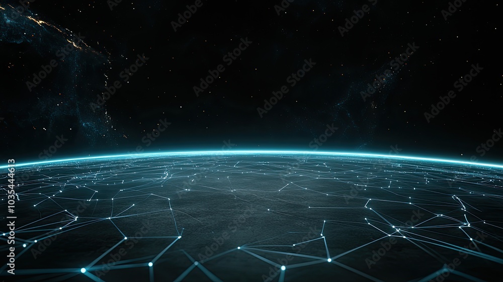 Aufkleber the artwork features an abstract depiction of earth, emphasizing global networks and cyber technolog