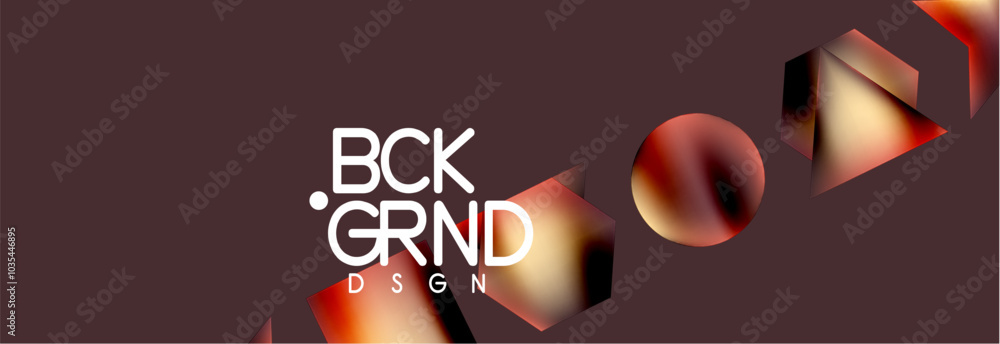 Poster neon color geometric shapes square triangle circle abstract background. vector illustration for wall