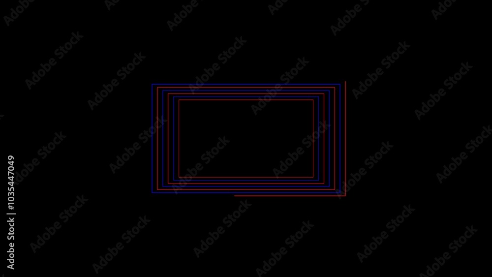 Poster vector squares icon in a styles – rounded squares – flat and outline shapes isolated on black backgr