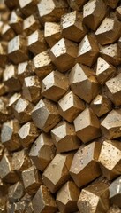 Discover the striking allure of Pyrite, known as "Fool's Gold." This metallic mineral features a brilliant brass-yellow hue and unique crystal formations, perfect for jewelry, decor, and stunning phot