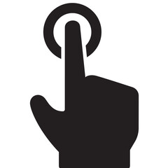 Click, touch, gesture icon