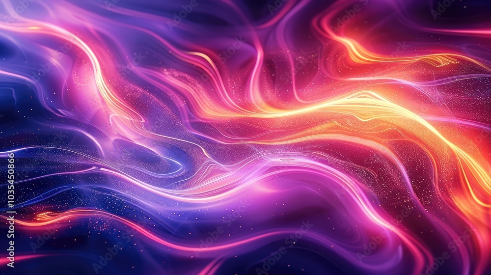 Poster Texture abstract wave background with neon and abstract.