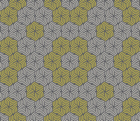 Vector geometric fabric waves seamless texture. Cream colour background.