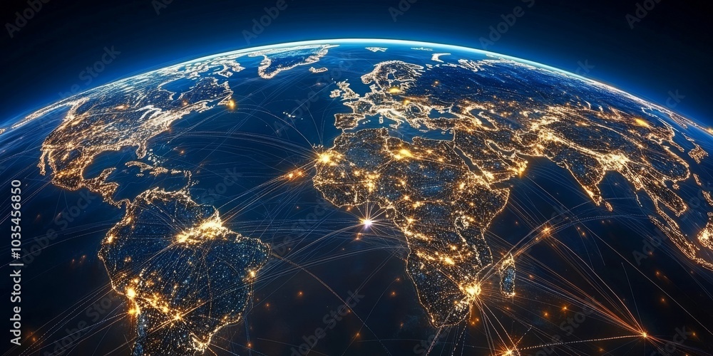 Poster the world is connected through a fast and reliable internet network. this technology allows for quic