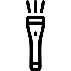 Simple vector icon flashlight