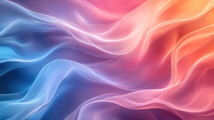 Abstract background with colorful, wavy lines.