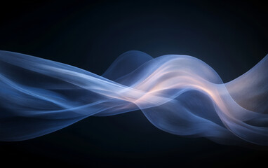 Fototapeta premium The background of future technology made up of particle elements and rays 