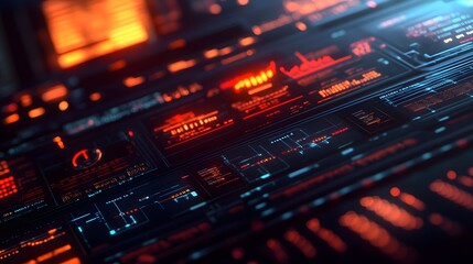 Obraz premium Composite image of abstract technology interface. 
