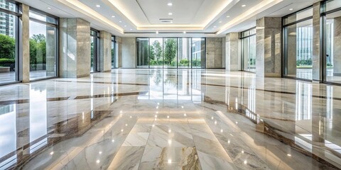 A marble floor with a polished finish and subtle shine effect, elegance, marble, sophistication