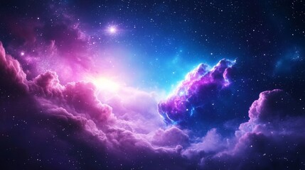Cosmic clouds illuminated by vibrant starlight