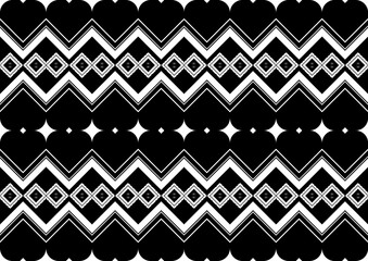 Ethnic geometric seamless pattern, represents seamless embroidery, ethnic pattern, art pattern, wallpaper background and is a design for fabric, curtains, carpets, geometric seamless pattern.
