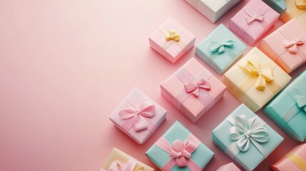 Lovely pink feminine tone gift box for Valentine’s Day, Mother's Day.