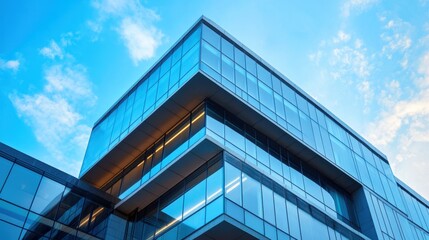 Obraz premium Modern Corporate Building with Angular Architecture