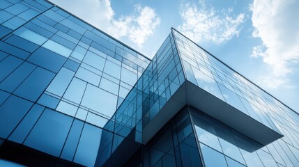 Obraz premium Modern Corporate Building with Angular Architecture