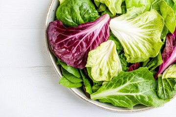 Fresh and Crisp Mixed Green Lettuce Perfect for Salads Wraps and Healthy Meals Loaded with Nutrients and Flavor