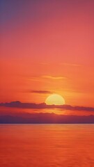 A radiant orange background with soft gradients that evoke the colors of a sunset, creating an energizing atmosphere