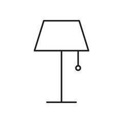 Lamp icon vector isolated.