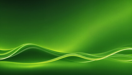An abstract green wave design with smooth lines and gradients, ideal for modern backgrounds, website graphics, and eco-friendly themes.