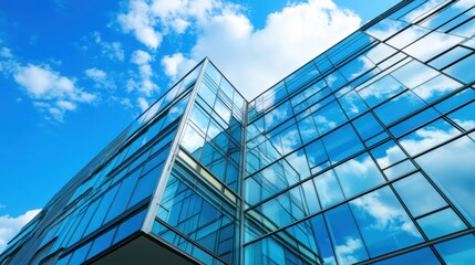 Obraz premium Modern Corporate Headquarters with Glass Exterior