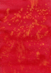 Red and gold splash background watercolor. Hand drawn background with red and yellow brush strokes, spot, stains and blot for chinese new year cards design, banners
