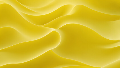 Obraz premium An abstract yellow wave pattern creating a smooth, fluid texture ideal for modern designs, branding, and vibrant summer themes.