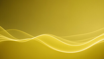 Fototapeta premium A smooth, flowing abstract design in warm yellow tones, perfect for backgrounds, digital art, events, and celebrations conveying energy and optimism.